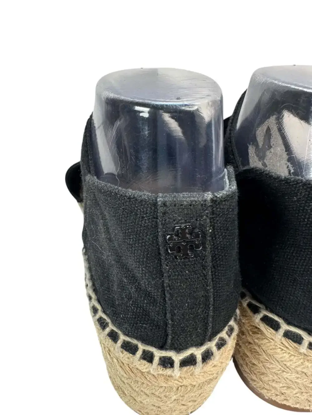 Tory Burch Catalina 3 Black Espadrille Wedge Sandals Resort Chic Womens 10